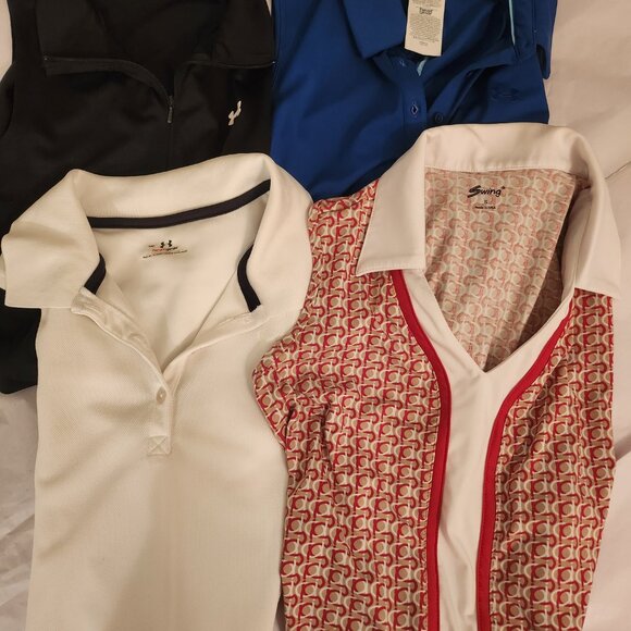 8 x Golf short sleeve & sleeveless polos - Picture 2 of 2